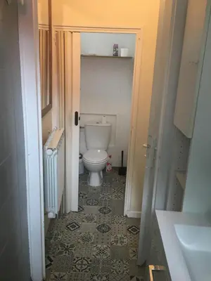 Salle de bains dans l'établissement Maisonnette de 2 personnes