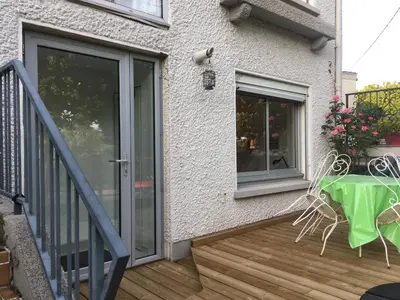 Balcon ou terrasse dans l'établissement Le bord de Loire