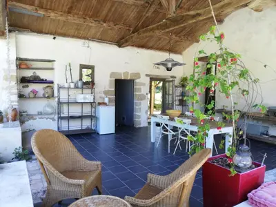 Cuisine ou kitchenette dans l'établissement Au Logis de la Mongie