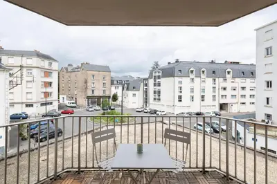 Balcon ou terrasse dans l'établissement Le Singulier - 2 chambres et parking