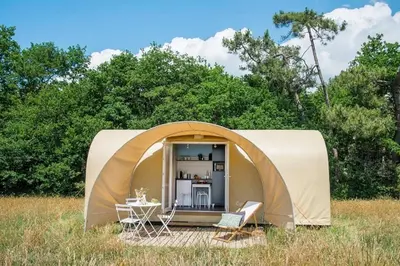 Plan de l'établissement AIRE NATURELLE CAMPING LA LOIRE FLEURIE