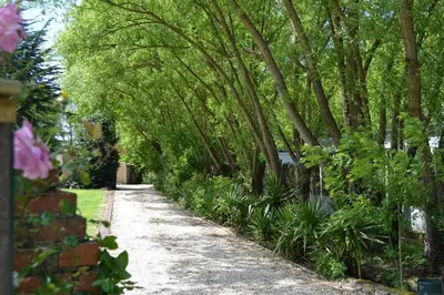 Jardin de l'établissement AIRE NATURELLE CAMPING LA LOIRE FLEURIE