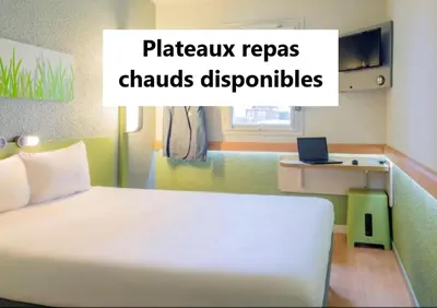 Un ou plusieurs lits dans un hébergement de l'établissement Hôtel Ibis Budget Nantes Nord St Herblain
