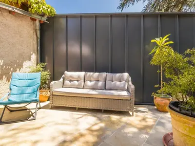 Coin salon dans l'établissement Belle maison rénovée au cœur des vignes entre Nantes et Clisson, jardin privatif, wifi inclus - FR-1-306-799