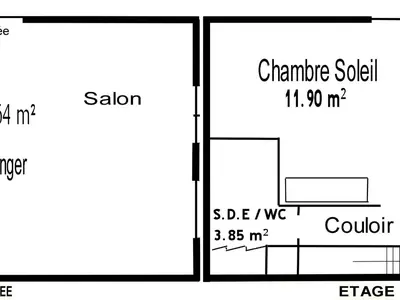 Plan de l'établissement Charmante maison au cœur du Vignoble Nantais avec wifi - FR-1-306-804