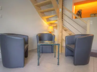 Coin salon dans l'établissement Gîte à proximité de la Loire avec Wi-Fi et équipement bébé - FR-1-306-814