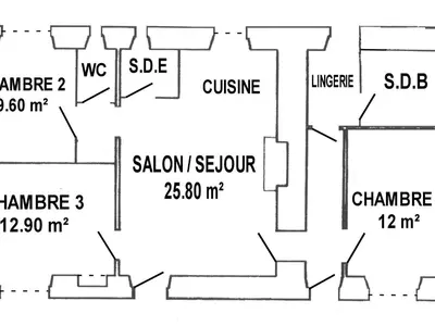 Plan de l'établissement Ferme rénovée avec jardin clos, proche plages, Pornic et Nantes - vélos, terrain de pétanque, équipements bébé - FR-1-306-825