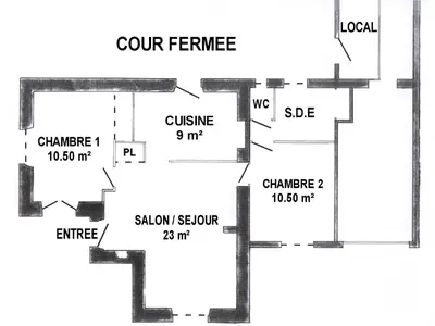 Plan de l'établissement Charmant Gîte Familial à 30m de la Plage avec Cour Fleurie, Proche Commerces et Pêche à Pied - FR-1-306-833