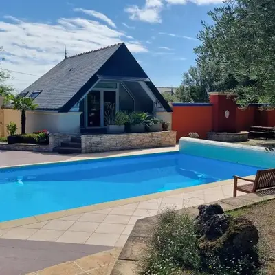 Gîte authentique avec piscine chauffée et jardin paysager près de Nantes - FR-1-306-962