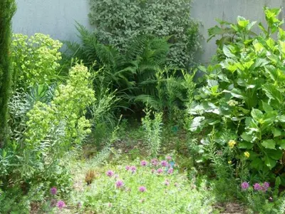 Jardin de l'établissement Gîte rénové calme avec jardin fleuri, à proximité du canal de Nantes à Brest et de la forêt du Gâvre - FR-1-306-1007