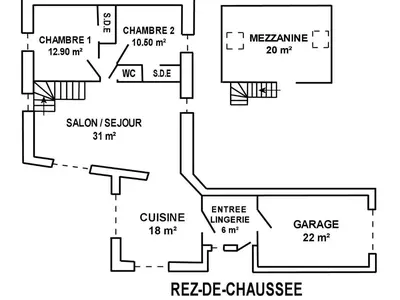 Plan de l'établissement **Étable Rénovée en Campagne à 20km de la Mer - Idéale Familles avec Jeux et Vélos Enfants** - FR-1-306-1047