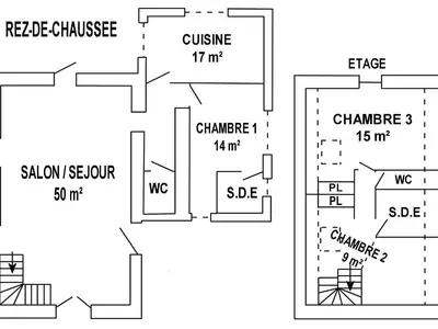 Plan de l'établissement Gîte familial au cœur de la Vallée du Don avec jardin clos, activités et équipements complets - FR-1-306-1107