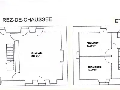 Plan de l'établissement Maison de Campagne Spacieuse avec Piscine Privée et Jardin Clos - FR-1-306-1114