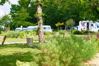 Jardin de l'établissement Camping Les Brillas