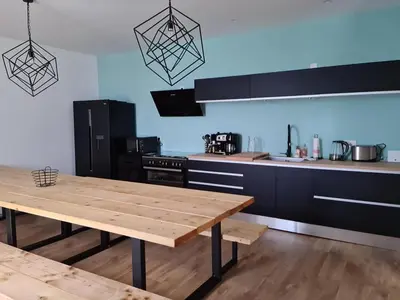 Cuisine ou kitchenette dans l'établissement Gîte Le Lijaly