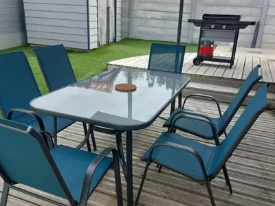 Coin salon dans l'établissement Maison familiale à Saint-Brevin, plage à 20 min, animaux admis - FR-1-364-98
