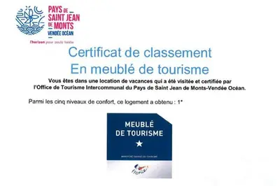 Certificat, récompense, panneau ou autre document affiché dans l'établissement Maison familiale du Devallon