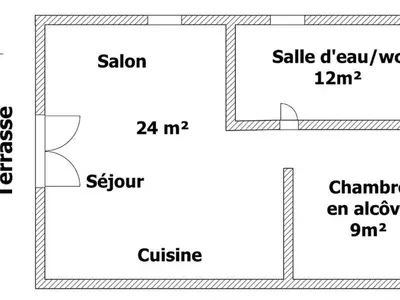 Plan de l'établissement Charmant gîte en ferme rénovée avec wifi - FR-1-426-457