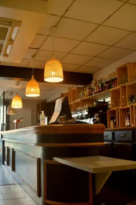 Salon ou bar de l'établissement HOSTEL Les Bois Verts - Les Herbiers