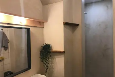Salle de bains dans l'établissement Maison Chiche