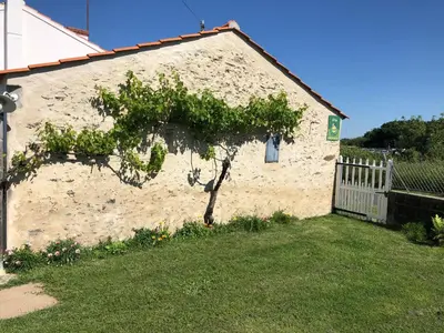 Jardin de l'établissement Gîte accessible PMR avec jardin clos, terrasses et proche Vélo Rail à Commequiers - FR-1-426-465