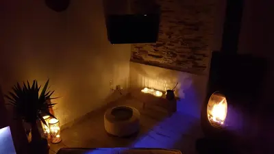 Salle de bains dans l'établissement Echappée romantique