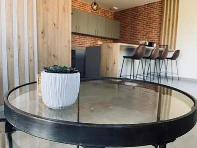 Cuisine ou kitchenette dans l'établissement Maison en pierres au calme près d'Ancenis