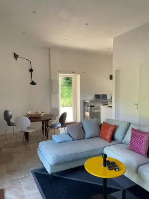 Cuisine ou kitchenette dans l'établissement Au coeur de la Toscane Angevine
