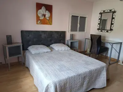 Un ou plusieurs lits dans un hébergement de l'établissement Gîte 