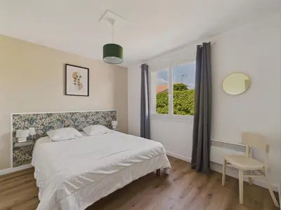 Un ou plusieurs lits dans un hébergement de l'établissement Maison de vacances à Saint Hilaire de Riez