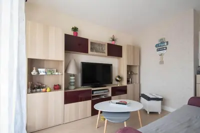 Cuisine ou kitchenette dans l'établissement LE VINTAGE - 300m plage - Wifi - Parking