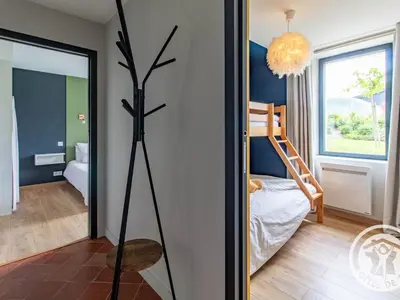 Un ou plusieurs lits dans un hébergement de l'établissement Gîte paisible au cœur des vignobles avec jardin et parking privatif - FR-1-622-3