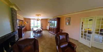 Coin salon dans l'établissement Puy du Fou Maison 12 personnes 4mn du Grand Parc