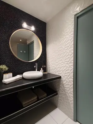 Salle de bains dans l'établissement Une Escale à Pornic chambres d'hôtes 4 épis
