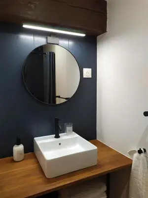 Salle de bains dans l'établissement Les gîtes des Beaux Chênes