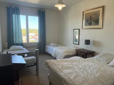 Un ou plusieurs lits dans un hébergement de l'établissement Appartement 2 chambres pour 6 personnes à Saint-Jean-de-Monts - FR-1-323-246
