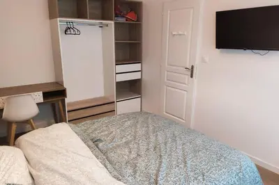 Un ou plusieurs lits dans un hébergement de l'établissement Appartement 3 chambres, 3 salles d'eau
