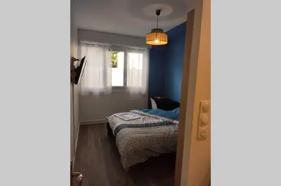 Un ou plusieurs lits dans un hébergement de l'établissement Appartement 3 chambres, 3 salles d'eau