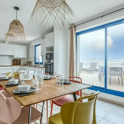 Appart pour 6 adultes et 2 enfants avec terrasse