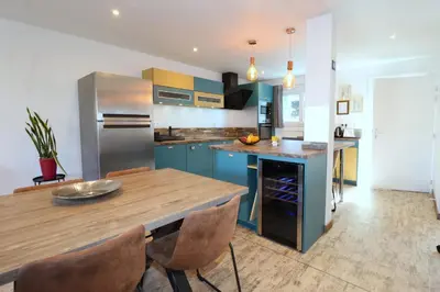 Cuisine ou kitchenette dans l'établissement Le CapriBeach by TAH - Top emplacement & Parking