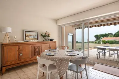 Plan de l'établissement Rez-de-terrasse face mer pour 4 personnes