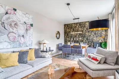 Coin salon dans l'établissement NYMPHÉA - Duplex Hauts Pavés