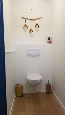 Salle de bains dans l'établissement Macapa