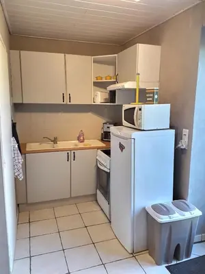Cuisine ou kitchenette dans l'établissement Gites de la Bonaudrie