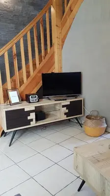 Télévision ou salle de divertissement dans l'établissement Gites de la Bonaudrie