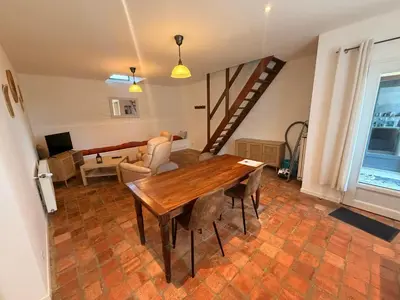Coin salon dans l'établissement Les gîtes du petit Marcel