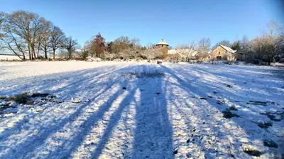 L'établissement Gîte avec piscine entre Redon et la Roche Bernard en hiver