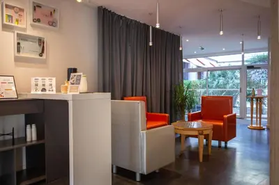 Coin salon dans l'établissement Best Western Hotel San Benedetto