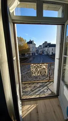 Balcon ou terrasse dans l'établissement Segré centre ? studio ? 24m² ? cuisne ? wifi ? TOUT NEUF!