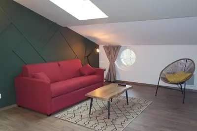 Coin salon dans l'établissement Logement de La Sittelle